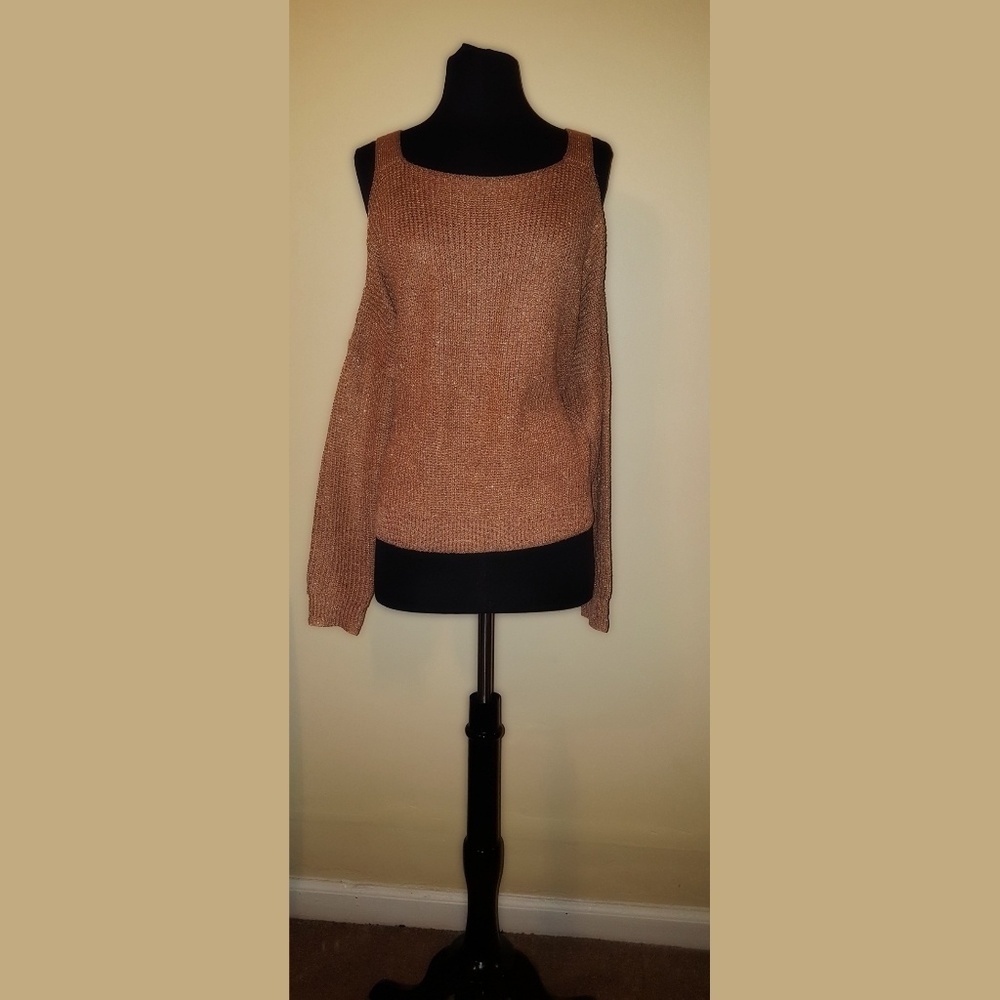 Fashion Nova cold-shoulder sweater